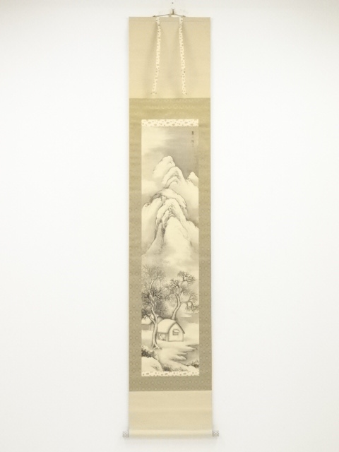 JAPANESE HANGING SCROLL / HAND PAINTED / SCENERY